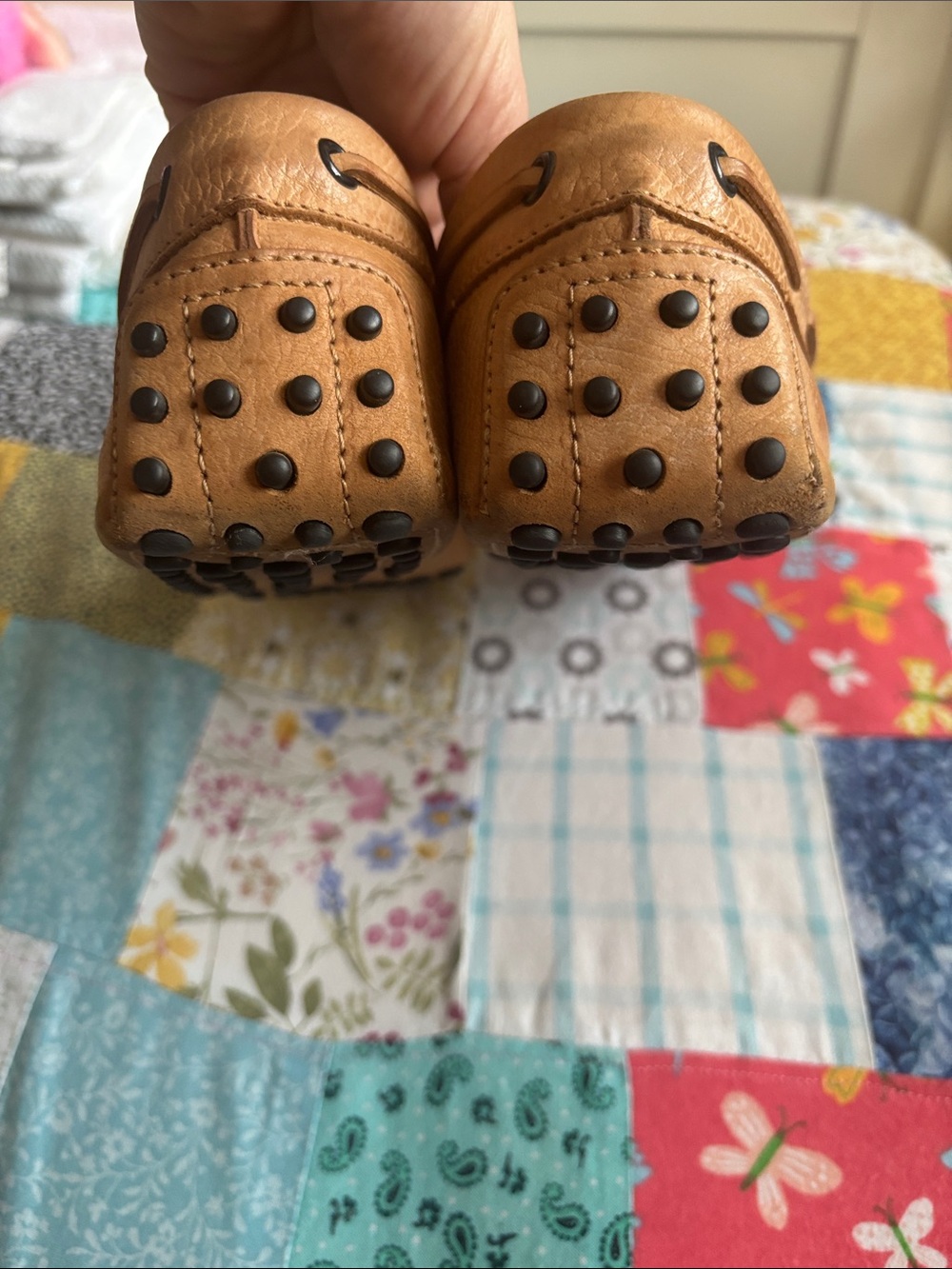Tod's Gommino Loafers Moc Brown Leather Shoes Made Italy size 7 - Picture 7 of 8